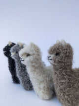 Artisan Needle Felted Alpaca: Miniature 4” Figurine