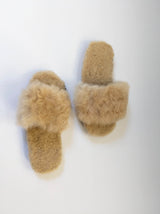 Alpaca Slipper Cross Natural
