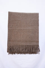 Brown Baby Alpaca Throw