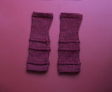 Alpaca Fingerless Gloves Red