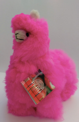 Andean Puff™ Llama — 16" Hot Pink