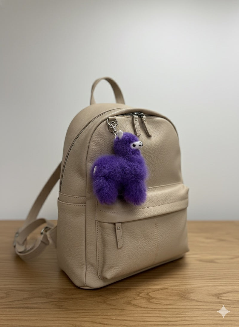 Lucky Bag Charm Llama Lavender