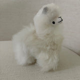 Small White Alpaca Llama | 6” Undyed Huacaya Plush