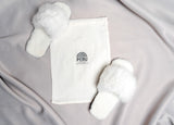 Alpaca Slipper Cross  White