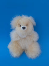 6-inch Cloud-Touch Alpaca Bear, Object No. 03 Nano Form, luxury miniature alpaca teddy bear in undyed beige