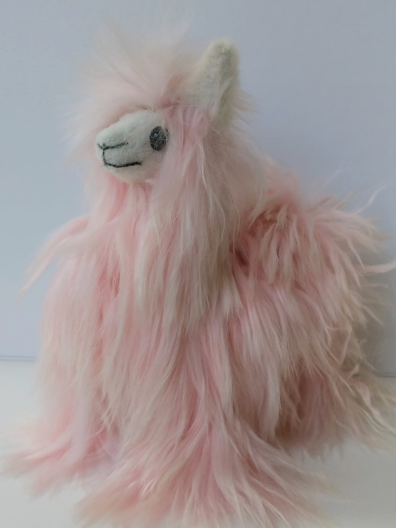 Alpaca Suri Stuffed Animal Pink