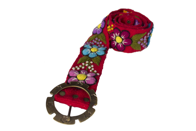 Hand Woven Red Belt