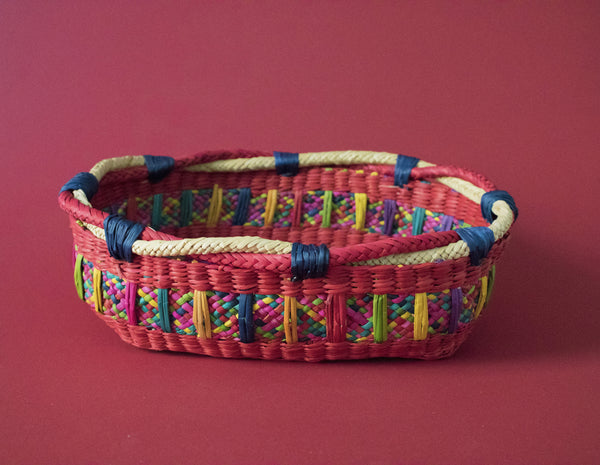 Red Basket Hand Woven