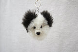 Alpaca Fur Keychain Panda Bear