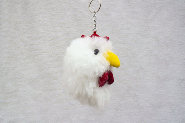 Alpaca Fur Keychain  Chicken