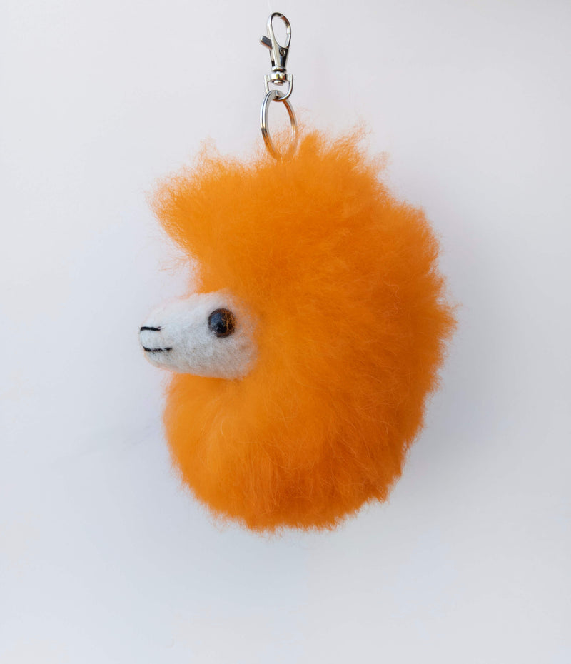 Alpaca Keychain Orange
