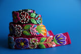Hand Woven Fuchsia Belt