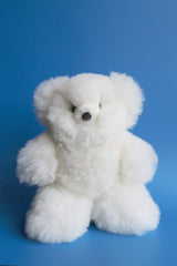 Handmade Peruvian Alpaca Stuffed White Bear