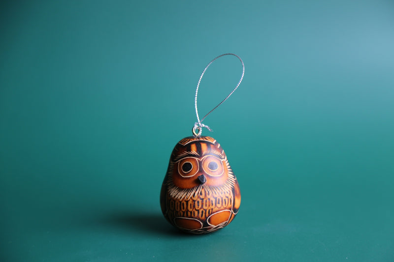 Natural Owl Ornament