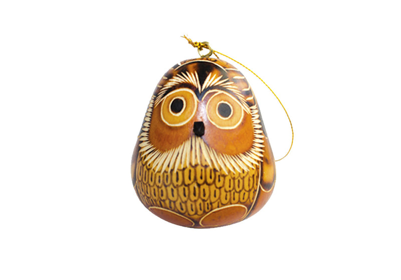 Natural Owl Ornament