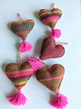 Wool Frazada Ornaments Hearts