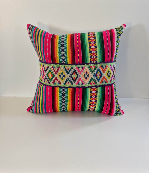 Decorative Manta Pillow with Ribbon