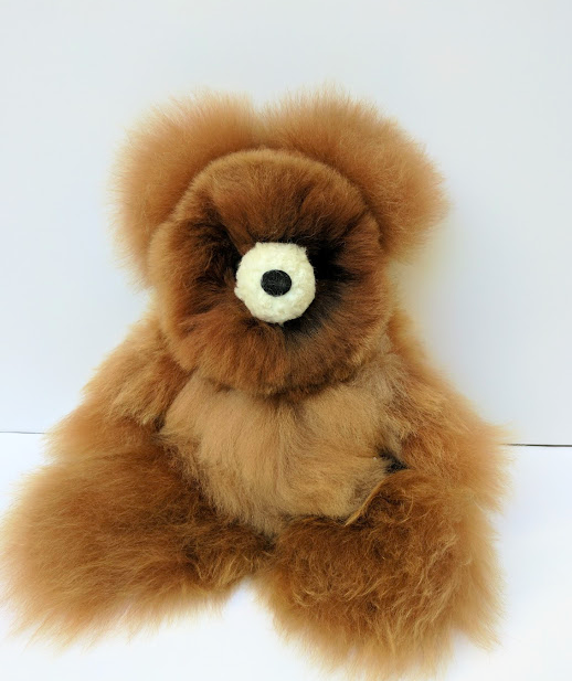 Alpaca Stuffed Bear Brown