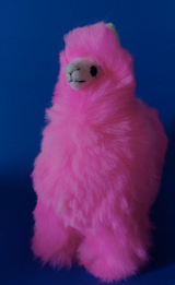 Andean Puff™ Llama — 16" Hot Pink