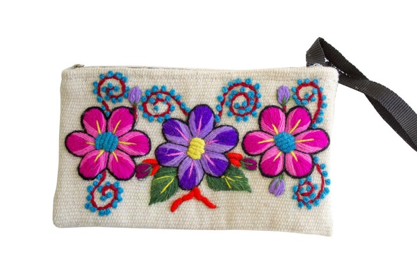 Hand Woven White Pouch