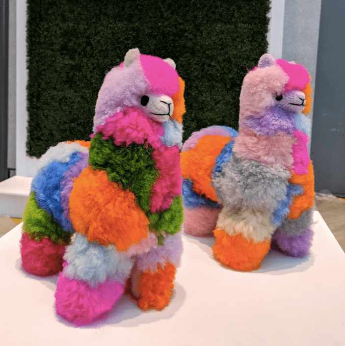 Rainbow alpaca stuffed animal hotsell