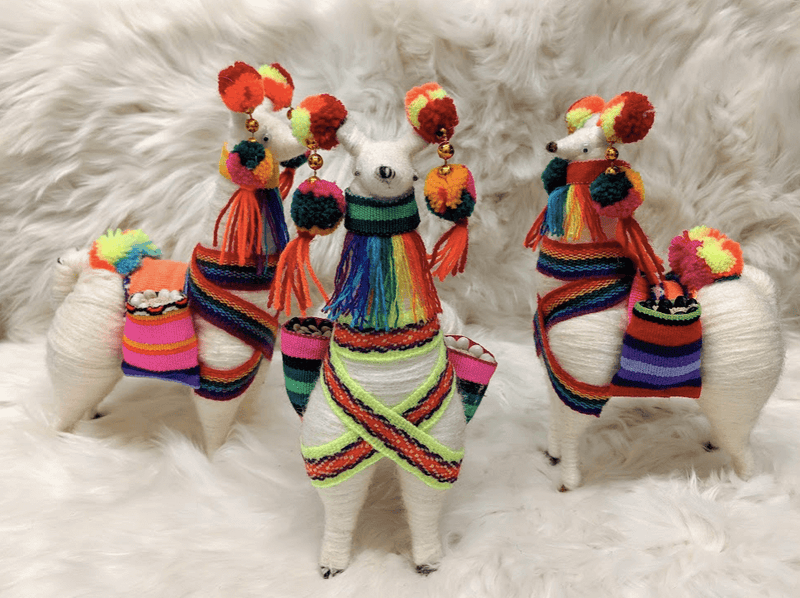 Colorful Llamas with Pompom