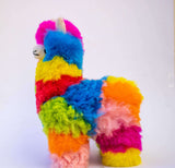 colorful alpaca stuffed toy
